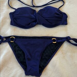 Victoria's Secret Deep Blue Bikini Set
